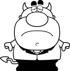 Sad Cartoon Devil