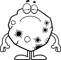 Sad Cartoon Asteroid