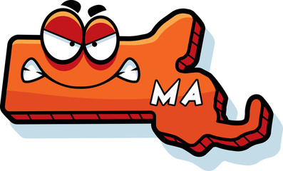 Cartoon Angry Massachusetts