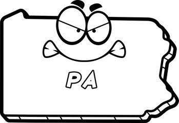 Cartoon Angry Pennsylvania