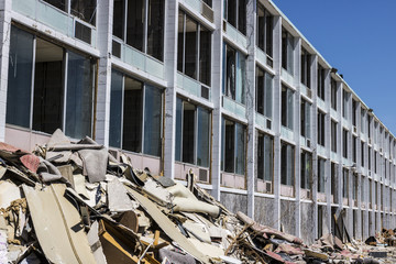 Abandoned Hotel Property, Vandals and thieves have stolen many of the televisions and furniture II