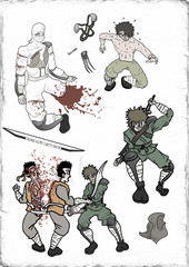 Fototapeta na wymiar Warriors illustration