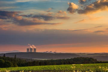 Fototapeta na wymiar Nuclear power plant Temelin