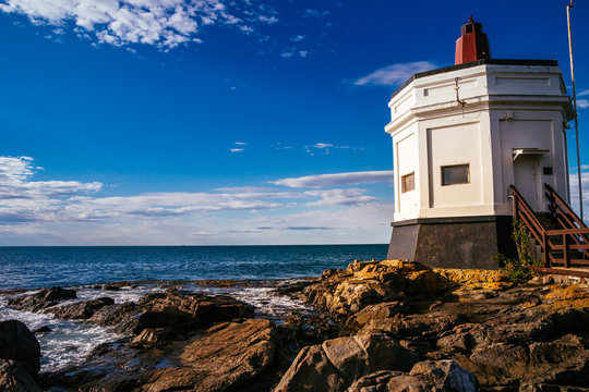 Historic Stirling Point Lighthouse, Bluff, New Zealand