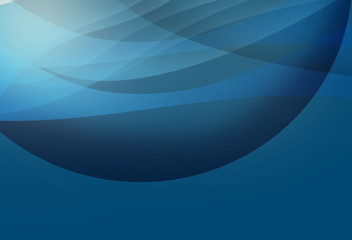 Graphic lines and circle gradient on blue background