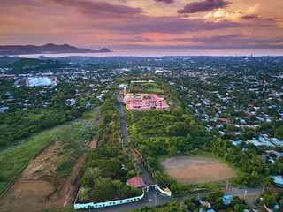 1010659 Cathedral in Managua aerial view