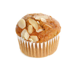 tasty cupcake isolated on white background