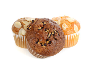 tasty cupcake isolated on white background