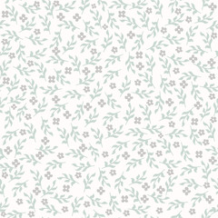 Damask floral pattern with arabesque and oriental elements. Light abstract traditional ornament for wallpaper and background