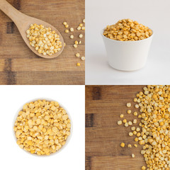 Dry Yellow Peas Background