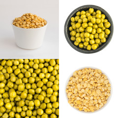 Dry Yellow Peas Background