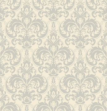 Seamless vintage floral wallpaper pattern. Wallpaper pattern. Vector image.