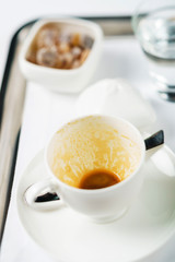 empty cup of coffee