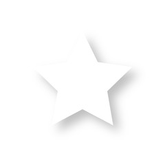 Icon mit Schatten - Stern