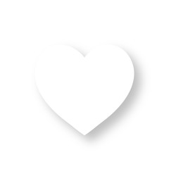 Icon mit Schatten - Herz