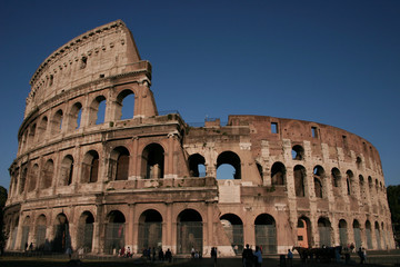 Fototapeta na wymiar Colosseum in Rome at Sunset