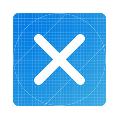 Obraz premium Blueprint - Kreuz