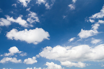 Naklejka na ściany i meble Beautiful blue sky with cloud use for background