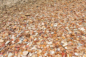beautiful rock on the beach