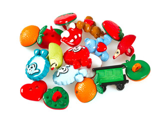 pile of colorful buttons