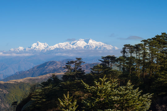 Mt. Kanchenjunga viewed from Sandakphu, Darjeeling, India