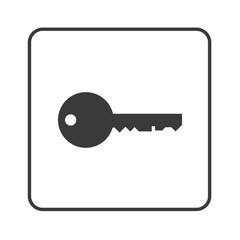 Schlüssel - Simple App Icon - obrazy, fototapety, plakaty