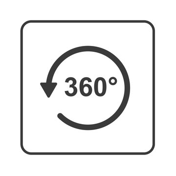 360 Grad - VR - Virtuelle Realität - Simple App Icon