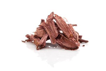 Mimosa hostilis root bark.
