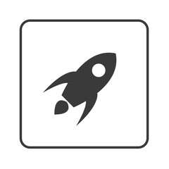 Rakete - Raketenstart - Simple App Icon