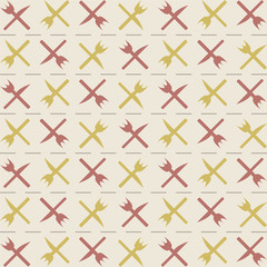 Vector pattern. Modern stylish texture. Repetitive geometric tiles with cutlery fork and knife