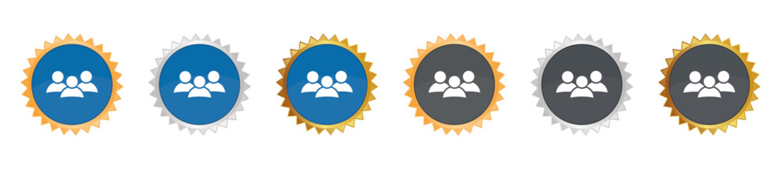 Avatar - Gezacktes Button-Set