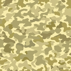 Camouflage seamless pattern. Brown green background
