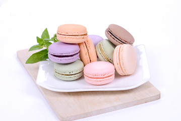 colorful macarons