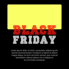 Fototapeta premium Black Friday Poster