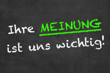 Obraz premium Ihr Meinung ist uns wichtig!