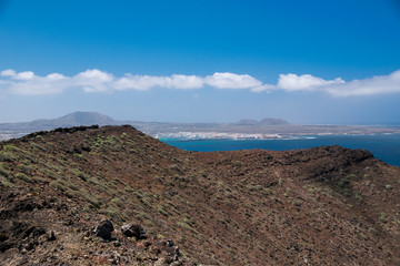 Fototapeta na wymiar Insel Lobos bei Fuerteventura den Kanarischen Inseln