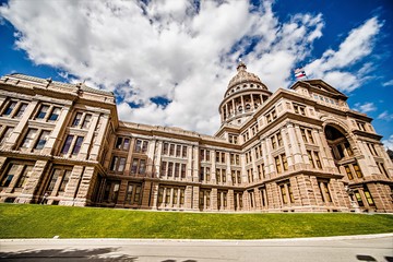 Fototapeta premium austin texas city and state capitol building