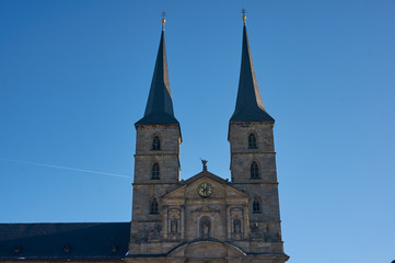 Fototapeta na wymiar Kloster Michelsberg Castle in Bamberg