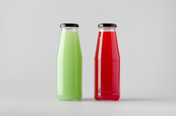 Juice Bottle Mock-Up - Two Bottles