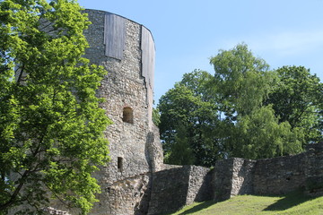 Fototapeta na wymiar Ancient castle in Cesis, Latvia