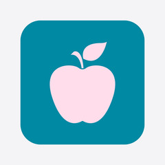 Apple icon. Healthy food concept. Naturopathy symbol.