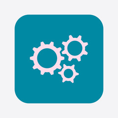 Gear icon.The development and management of business processes.