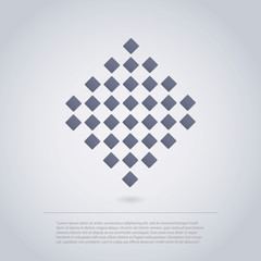 Icon Design Made from Squares for Infographics