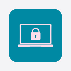 Internet security concept  icon. Identification and protection symbol.
