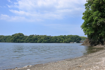 日本の風景　高知市　浦戸湾　ツヅキ島