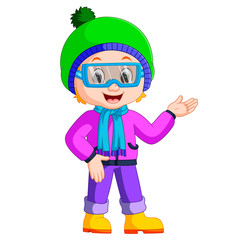 young girl ready for hiking