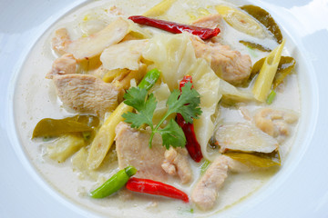 Thai Chicken Coconut Soup Tom Kha Gai
