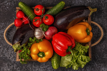 Set of vegetables for cooking