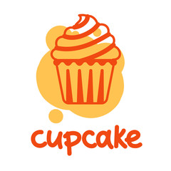 Simple cupcake color draw.