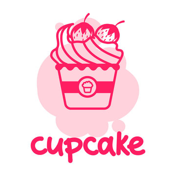 Simple cupcake color draw.